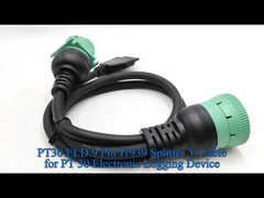 PT30 ELD 9 Pin J1939 Splitter Y Cable για PT 30 Ηλεκτρονική συσκευή υλοτομίας βαρέα φορτηγά στο Βορρά