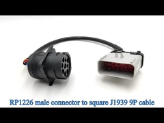 RP1226 14 Πιν προς μαύρο Deutsch J1939 9Pin καλώδιο ELD