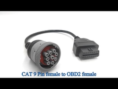 Άσπρος καλώδιο CAT 9 Pin για OBD 2 OBD2 16 Pin για Caterpillar