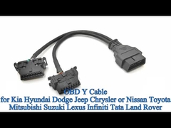 OBD 2 OBD2 Splitter Y καλώδιο για την Kia Hyundai Dodge Jeep Chrysler Nissan Toyota Mitsubishi