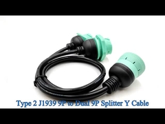 Deutsch 9 πινς J1939 Συνδετήρας αρσενικό θηλυκό split Y καλώδιο
