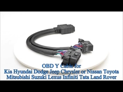 OBD2 Διάσπασμα Y καλώδιο με 16-πυρήνα 20AWG παχιά καλώδια