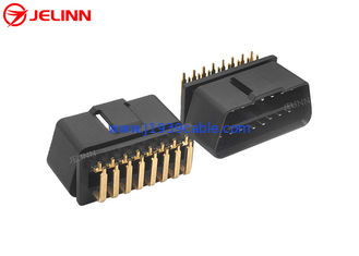 OBD 2 OBD2 16pin Male Connector With 90 Degree Right Angle Pins Bent Towards the Narrow Side