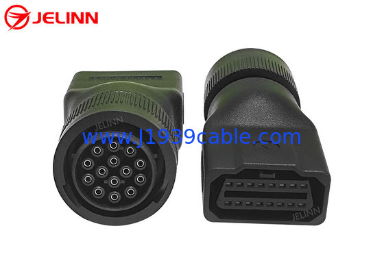 CAT 14 Pin to OBD 2 OBD2 16 Pin 16pin Female Adapter for Caterpillar