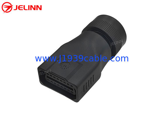 CAT 14 Pin to OBD 2 OBD2 16 Pin 16pin Female Adapter for Caterpillar