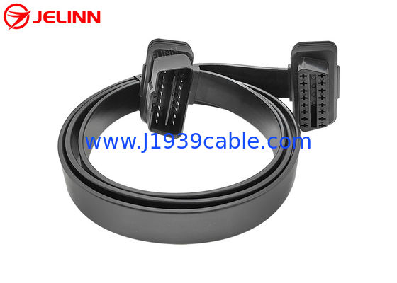 OBD 2 OBD2 Extension Cable J1962 Male to Female OBDII Connector Extender With 16-core Wires