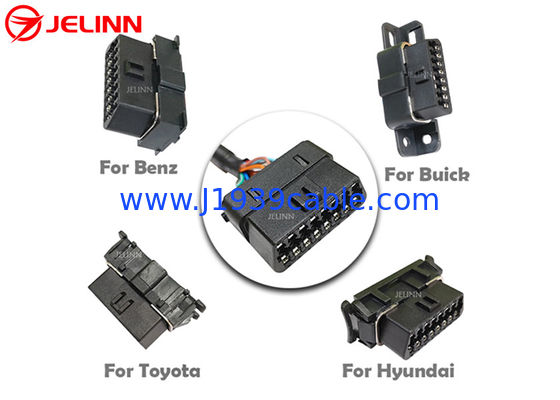 Universal OBD2 J1962 OBDII OBD 2 Splitter Spliter Y Cable With Multi Mounting Brackets for All Car Makes