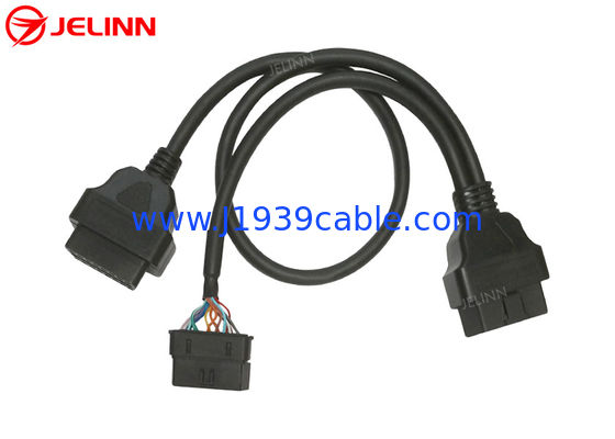 Universal OBD2 J1962 OBDII OBD 2 Splitter Spliter Y Cable With Multi Mounting Brackets for All Car Makes