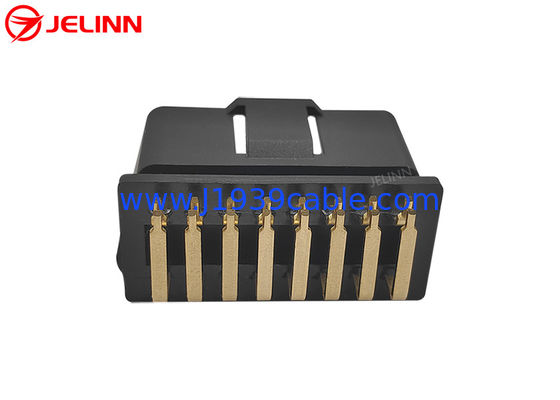 OBD 2 OBD2 16pin Male Connector With 90 Degree Right Angle Pins Bent Towards the Narrow Side