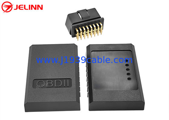 OBD 2 OBD2 Enclosure Housing and Male Plug With Right Angle Pins
