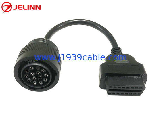 Καλώδιο διαγνωστικής καλωδίου 14 πιν προς OBD 2 OBD2 16 πιν για Caterpillar