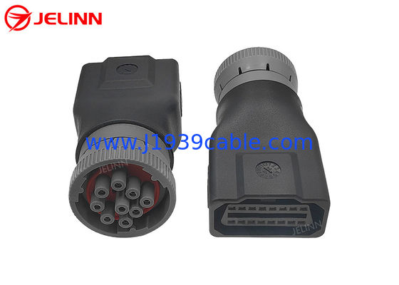 CAT Gray J1939 9 Πιν προς OBD 2 OBD2 16 Πιν προσαρμογός για εξορυκτήρα Caterpillar