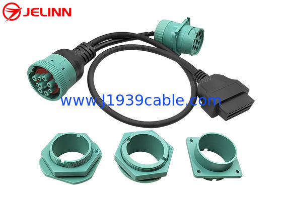 Deutsch J1939 Άντρας Γυναίκα για OBD 2 OBD2 Connector Splitter Y καλώδιο με 4 διαφορετικά πίνακα στήριξης στήριξης