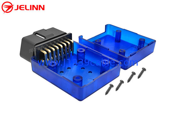 Τεχνική συσκευή OBD 2 Κεφάλαιο 90 μοίρες δεξιάς γωνίας Πίνες OBD2 Σύνδεσμος με θήκη