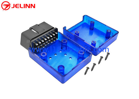 OBD 2 Κεφάλαιο πλαστικής θήκης OBD2 Κέλυφος με ευθεία σύνδεση πιν