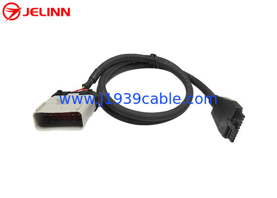 PT30 Καλώδιο συσκευής ELD 14Pin RP1226 Καλώδιο για ηλεκτρονική συσκευή καταγραφής φορτηγών βαρέων φορτίων στη Βόρεια Αμερική
